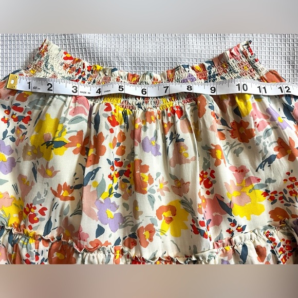 BB Dakota Steve Madden Floral Multi-Color Tiered Skirt Women’s Size Small - Picture 4 of 12